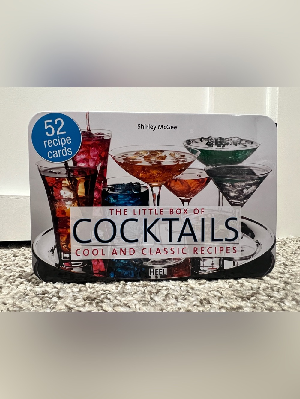 The Little Box of Cocktails Recipe Cards Set of 52 w/ Tin Shirley McGee